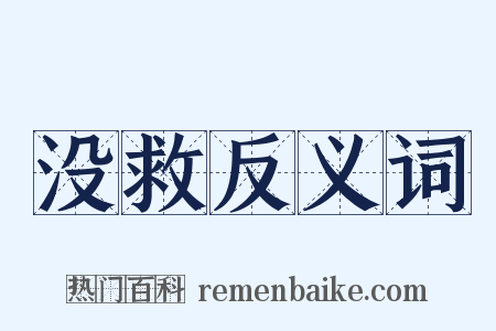 没救反义词是什么意思的图片